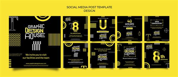 خدمات طراحی گرافیک پست های رسانه های اجتماعی