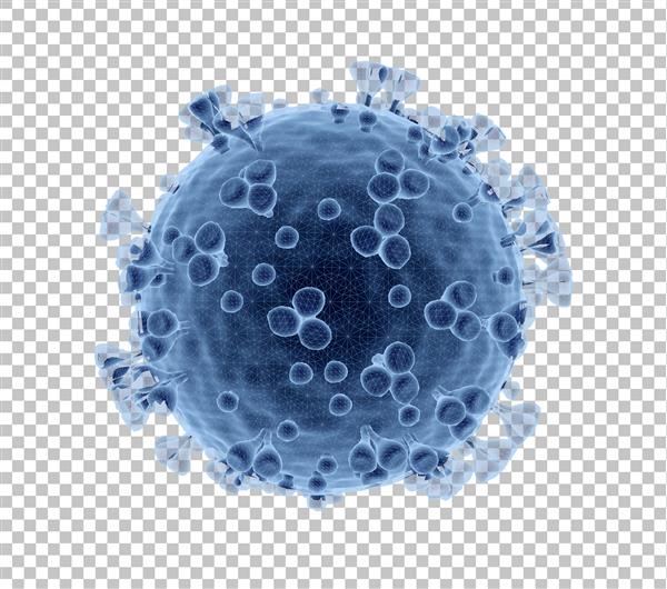 نمای نزدیک میکروسکوپی بیماری کروناویروس کووید -19 را قطع کنید