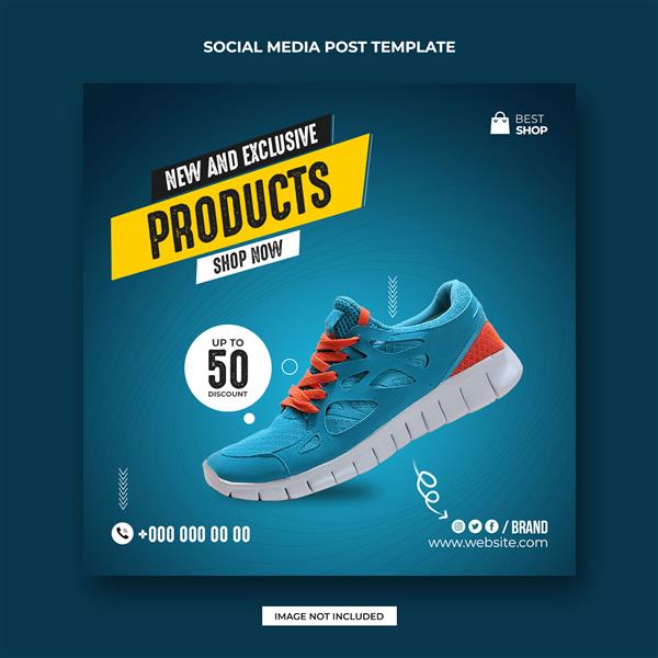 کفش ورزشی مربع پست در رسانه های اجتماعی