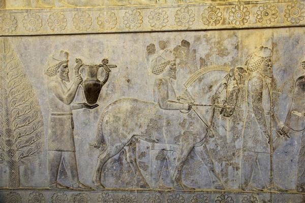 ویرانه های تخت جمشید امپراتوری باستانی در ایران