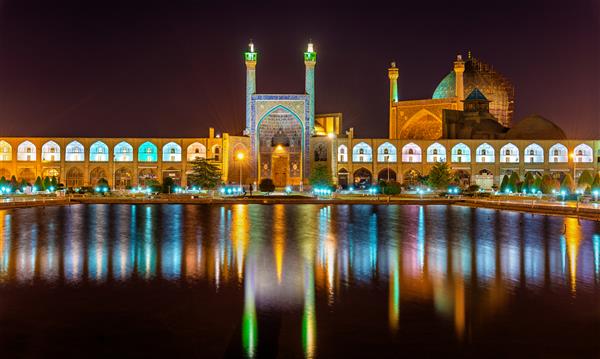 نمای مسجد شاه امام در اصفهان - ایران