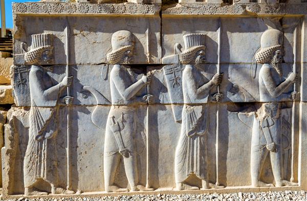 منبت کاری ایرانی باستانی در تخت جمشید - ایران