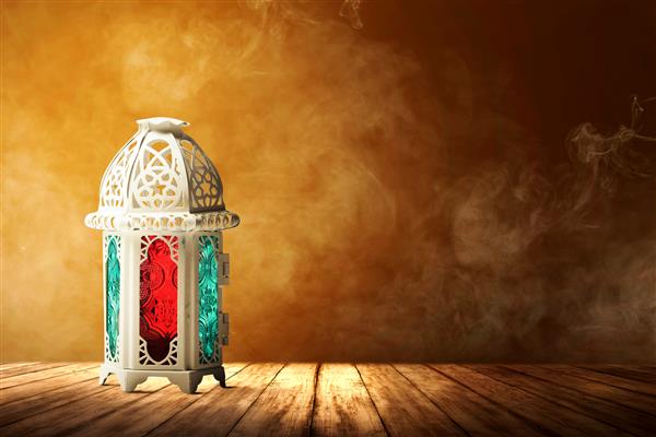 چراغ عربی با نور رنگی