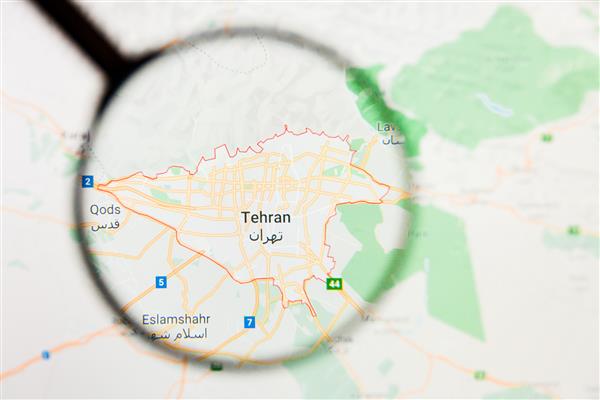 ذره بین بر روی نقشه ایران