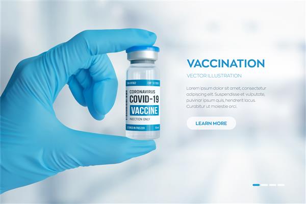 بنر ویال واکسن کروناویروس کووید -19