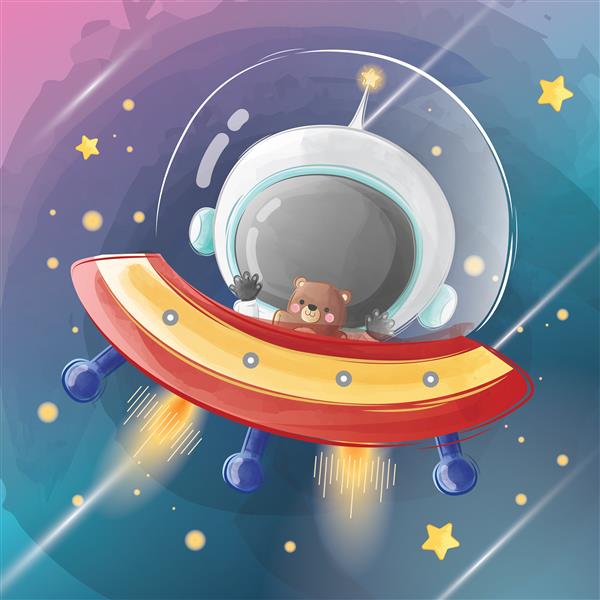 پرواز فضانورد کوچک با یوفو
