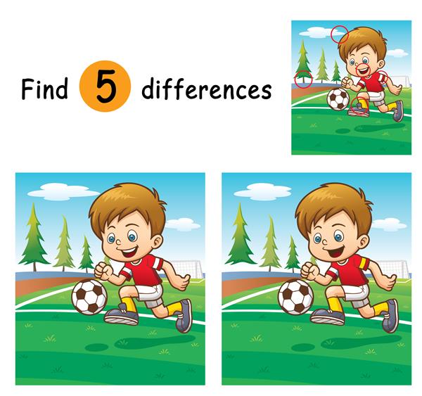 بازی برای کودکان تفاوت ها را پیدا کنید
