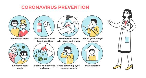 نکته پیشگیری از کروناویروس