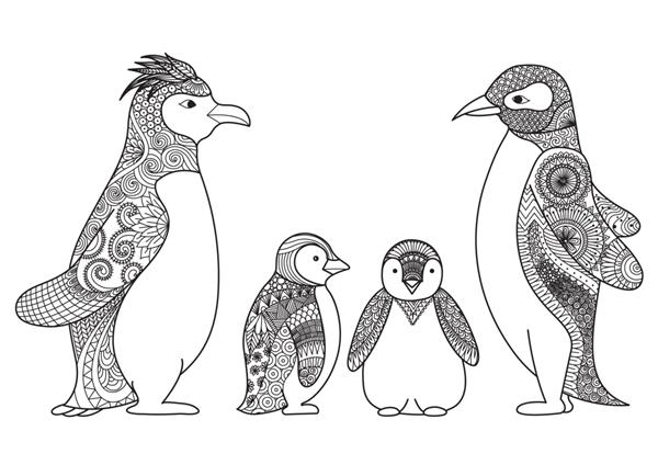 خانواده پنگوئن های دستی
