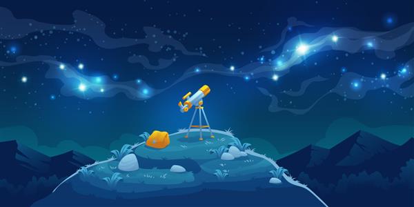 تلسکوپ برای کشف علم تماشای ستارگان و سیارات در فضا