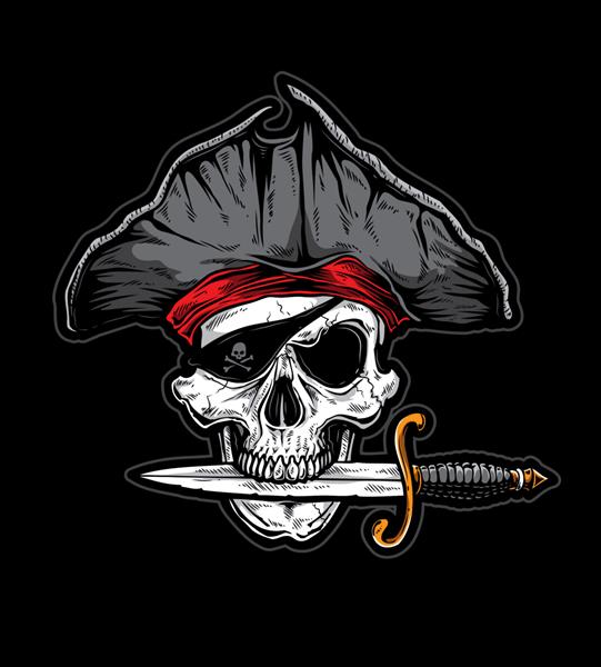 دزد دریایی چاقوی جمجمه