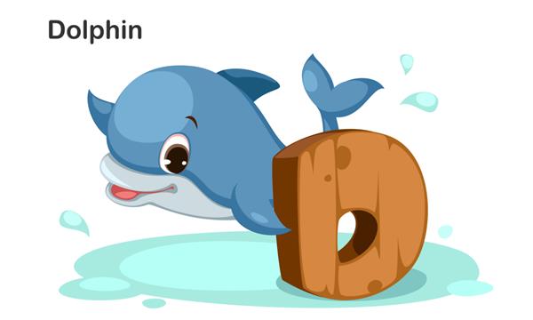 D برای دلفین