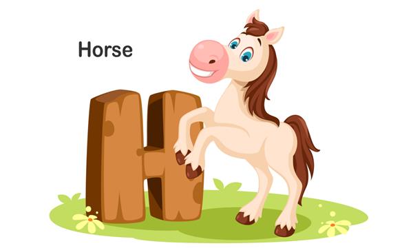 H برای اسب