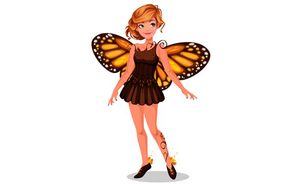 پری پروانه سلطنتی زیبا