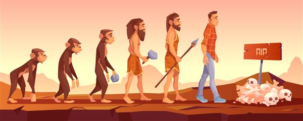 انقراض گونه های انسانی خط زمانی تکامل