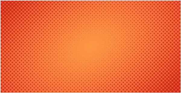پس‌زمینه نارنجی قرمز نقطه‌دار یا تصویر پس‌زمینه گرادیان هنر پاپ