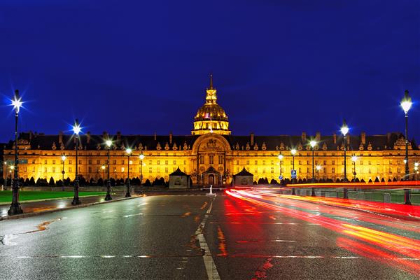 Les invalides در شب - پاریس فرانسه