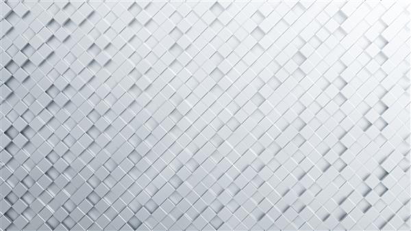 پس زمینه الگوی انتزاعی مکعب های سفید مکعب های مدرن انتزاعی بلوک سفید تصویر سه بعدی 4k