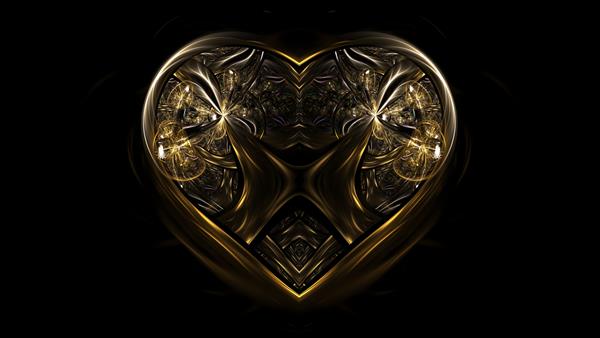 جواهرات طلا قلب جواهر قلب روز ولنتاین پوستر ماکت با رندر سه بعدی قلب فضای کپی
