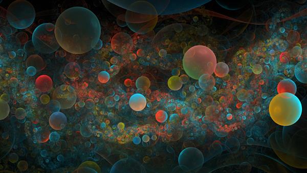 حباب های رنگارنگ در نوشیدنی آب حباب های اکسیژن گاز زیادی در نوشابه پس زمینه طراحی انتزاعی شفاف