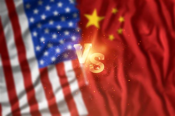 جنگ تجاری بین چین و ایالات متحده پرچم آمریکا و چین آتش بس جنگ تحریم تجارت