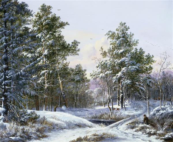 یک روز خوب زمستانی نقاشی اثر پیتر جراردوس ون اوس