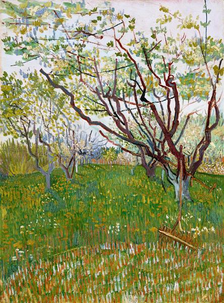 نقاشی باغ پر از گل اثر ونسان ون گوگ