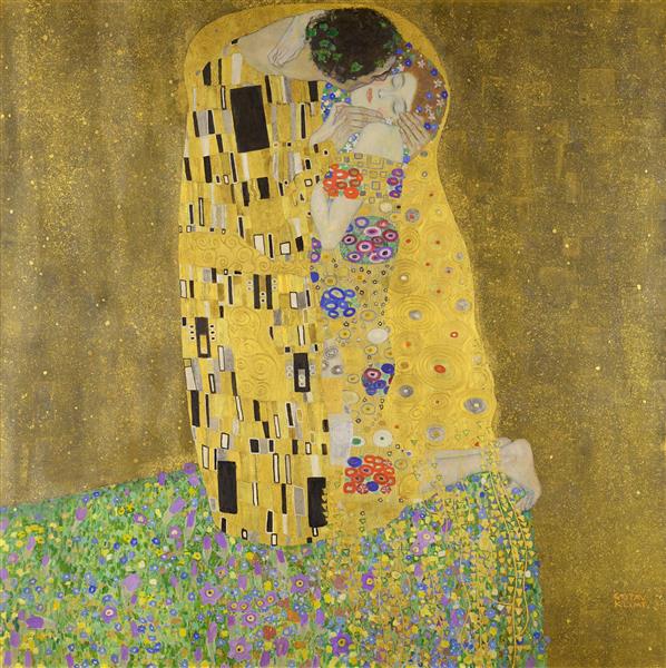 نقاشی بوسیدن اثر گوستاو کلیمت