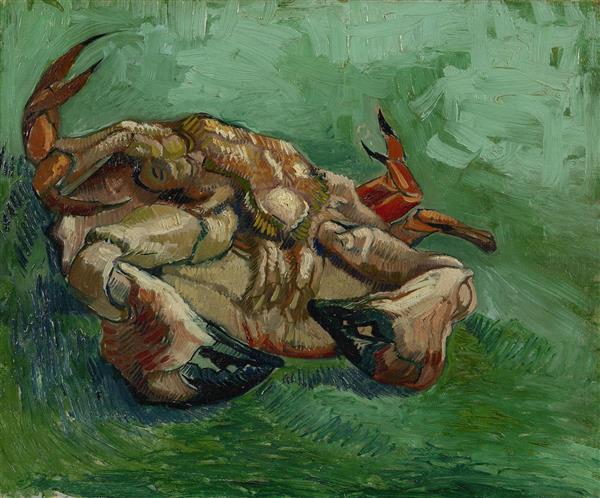 نقاشی خرچنگ واژگون اثر ونسان ون گوگ