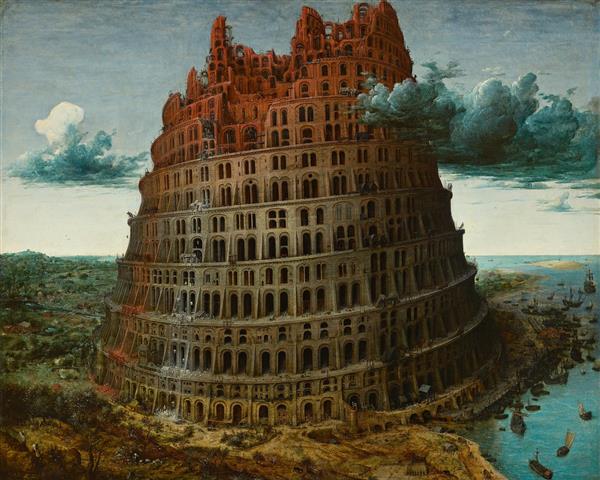 نقاشی برج هنر بابل اثر پیتر بروگل