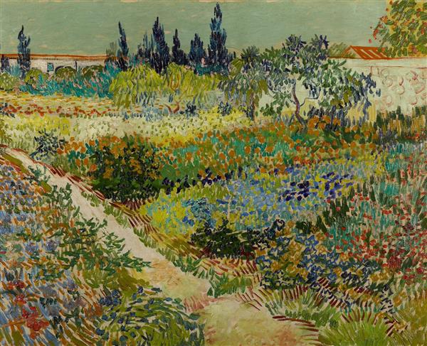 نقاشی باغ در آرل اثر ونسان ون گوگ