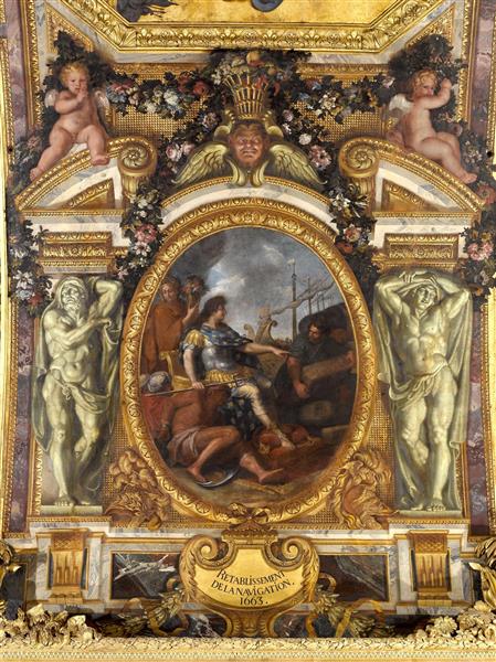 نقاشی بازسازی مجدد نیروی دریایی اثر چارلز لو برون