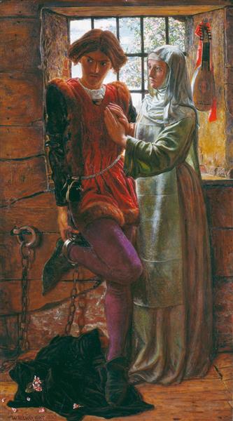کلودیو و ایزابلا نقاشی اثر ویلیام هولمن هانت