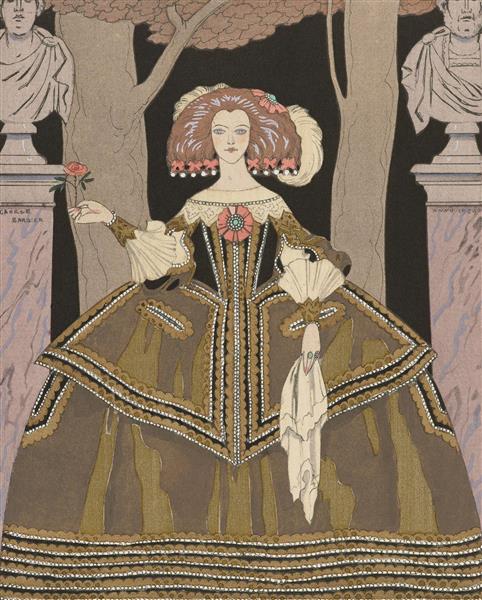 شاهزاده خانم جوان نقاشی اثر جورج باربیر