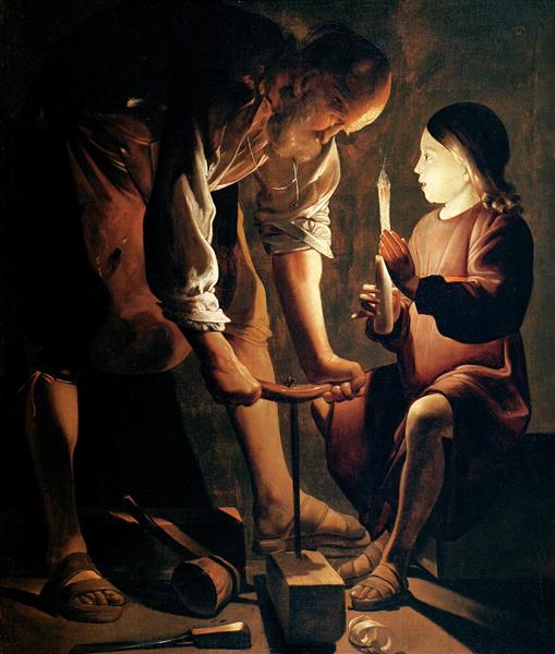 کدام بنده ای مؤمن و حکیم است نقاشی اثر ژرژ دی لا تور 