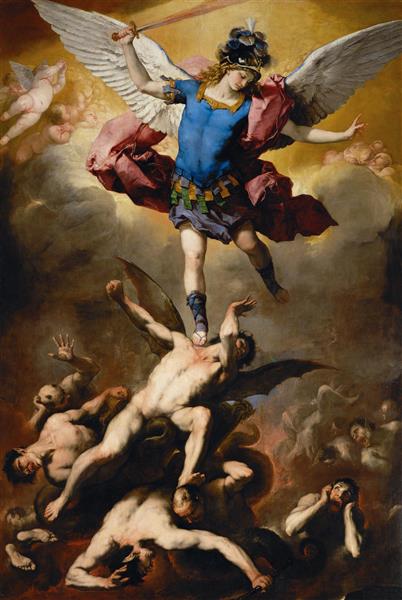 سقوط فرشتگان شورشی نقاشی اثر لوکا جوردانو
