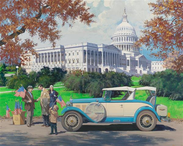 شوالیه فالکون واشنگتن دی سی نقاشی اثر هری اندرسون