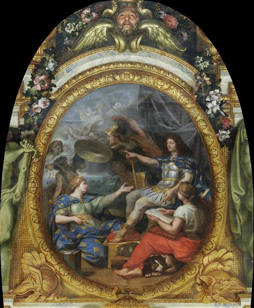 نظمی که در امور مالی پادشاهی برقرار شد نقاشی اثر چارلز لو برون 