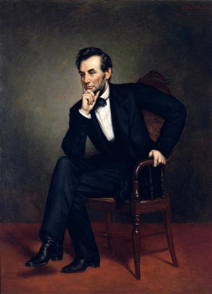پرتره آبرهام لینکلن نقاشی اثر جورج پیتر الکساندر هیلی 
