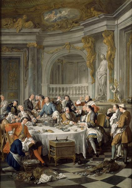 نقاشی شام صدف اثر ژان فرانسوا دو تروی