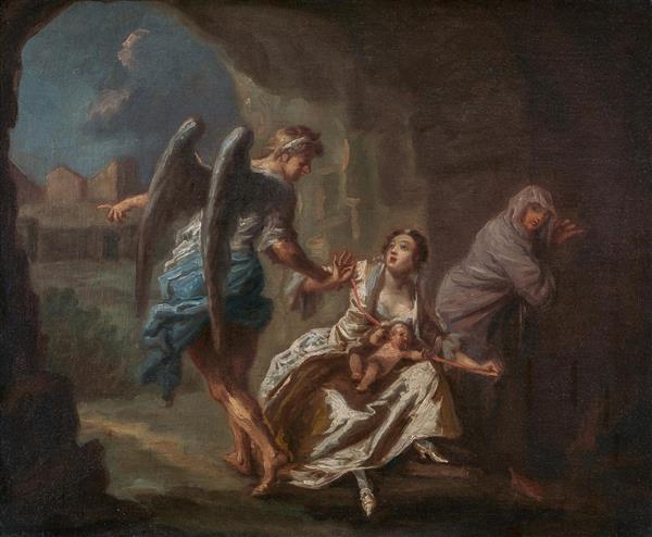 فرشته رحمت ویلیام هوگارث قبلی نقاشی اثر جوزف هایمور