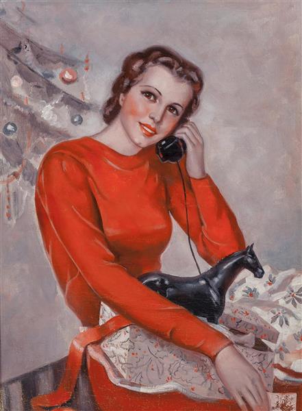 کریسمس اثر هری اندرسون نقاشی جلد مجله 