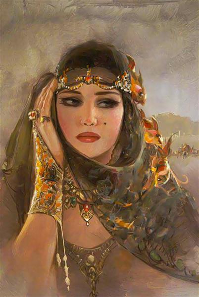 نقاشی ملکه عرب اثر رمزی تاسکیران
