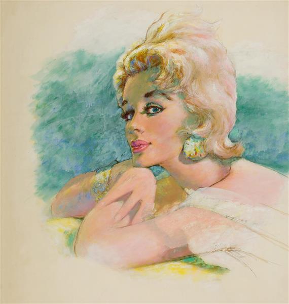 پرتره یک زن نقاشی اثر ادوین جورجی