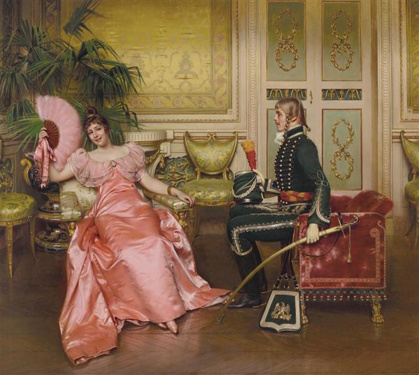 معاشقه اثر جوزف فردریک سولاکروا نقاشی 