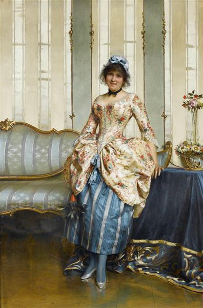 دوشیزه زیبا نقاشی اثر جوزف فردریک چارلز سولاکروا