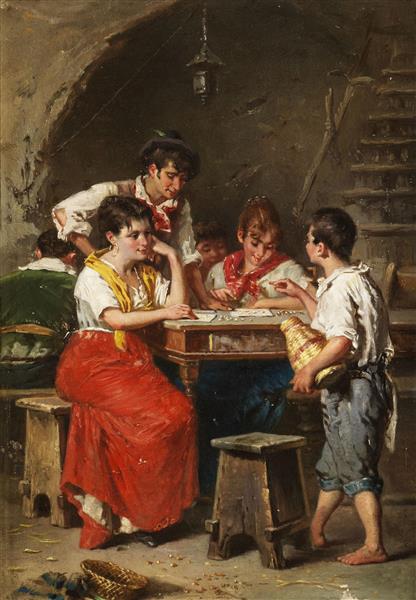 نقاشی منظره خانوادگی اثر فرانچسکو پلوسو