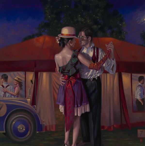 نقاشی رقص و مهتاب اثر پرگرین هیتکوت 