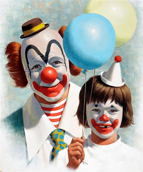 دلقک و کودک خندان اثر آرتور سارون سارنوف 
