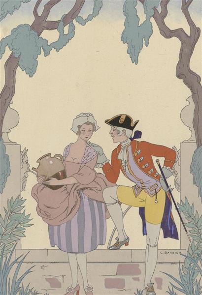 فالبالاس و فنفرلوچس نقاشی اثر جورج باربیر 